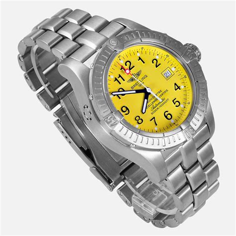 breitling avenger code yellow replica|breitling watch yellow face.